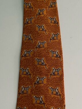 Westbury Cheetah Print Orange 100% Men’s Silk Tie